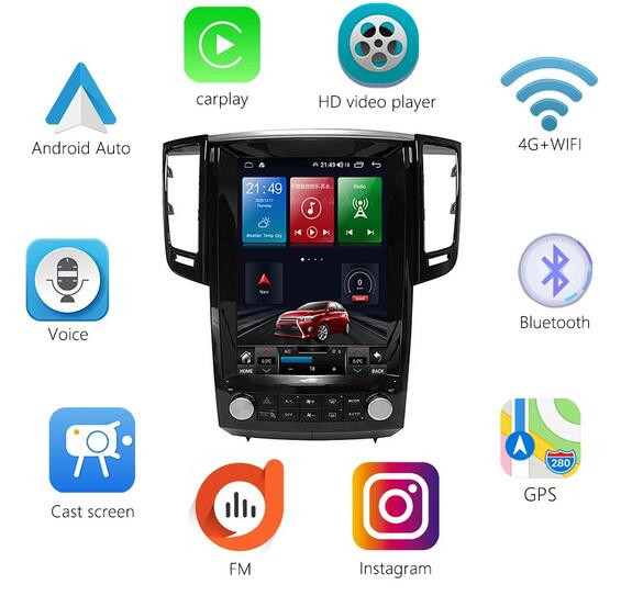 For Infiniti QX70 FX35 Android Navigation Upgrade 2012-2019