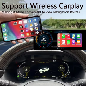 For Honda Accord 10th Car Dashboard LCD Speedometer Digital Odometer Carplay