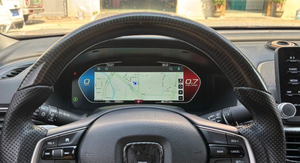 For Honda Accord 10th Car Dashboard LCD Speedometer Digital Odometer Carplay