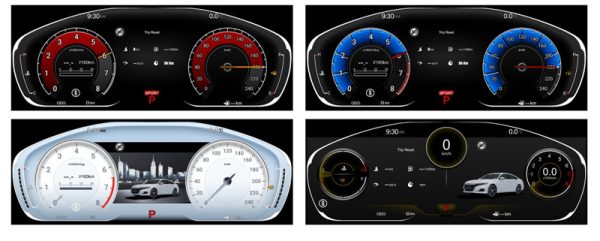 For Honda Accord 10th Car Dashboard LCD Speedometer Digital Odometer Carplay