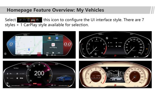 For Honda Accord 10th Car Dashboard LCD Speedometer Digital Odometer Carplay